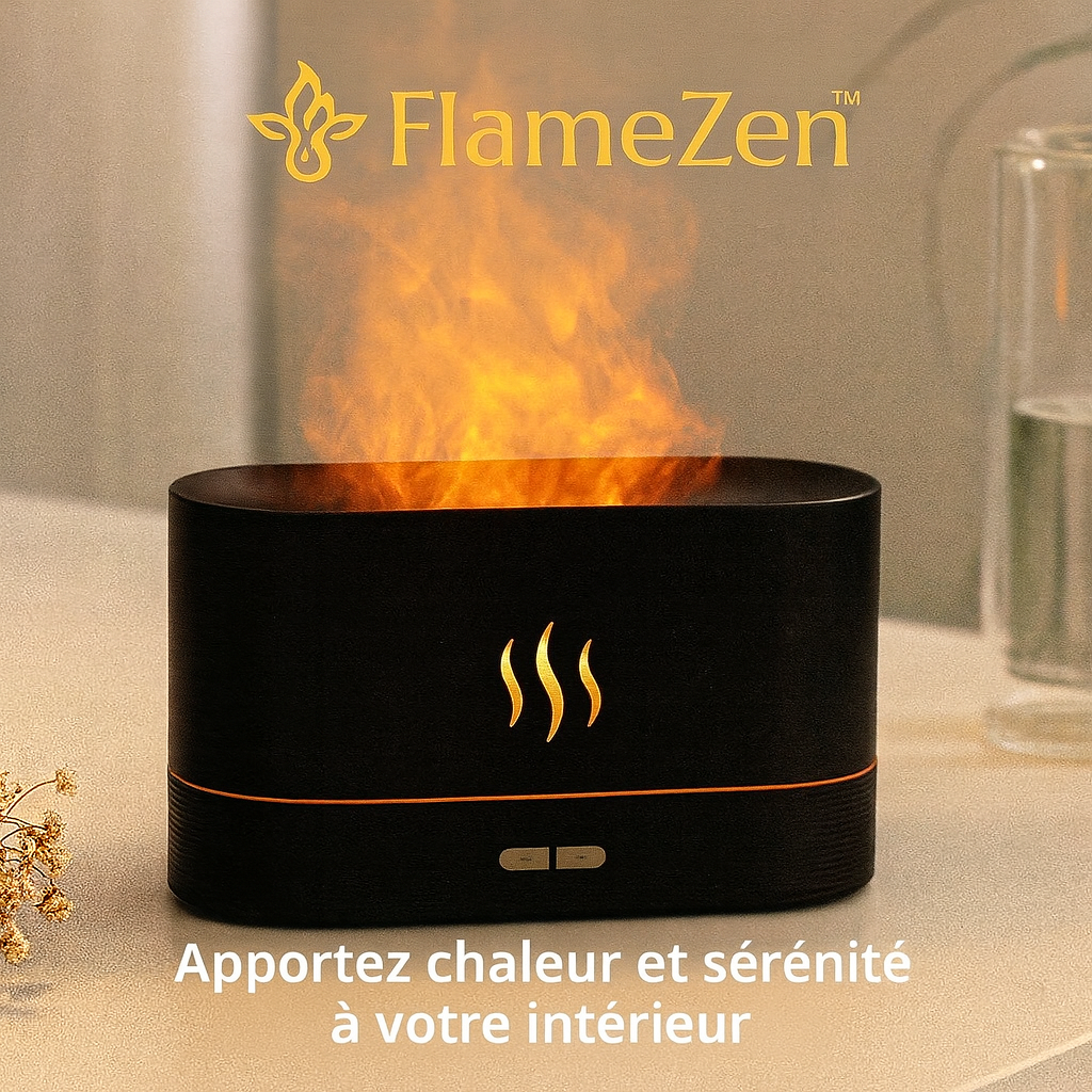 Diffuseur de Flamme LED – Ambiance Relaxante & Aromathérapie FlameZen™