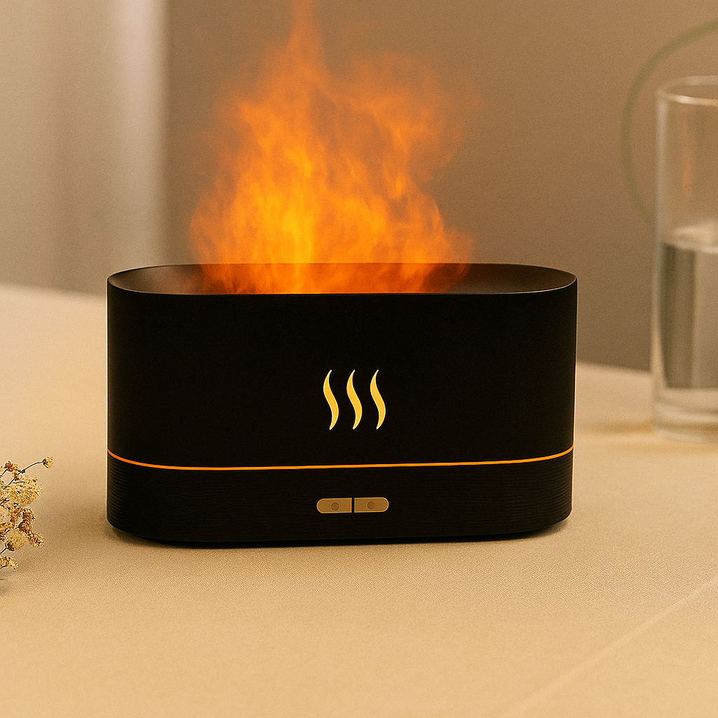 Diffuseur de Flamme LED – Ambiance Relaxante & Aromathérapie FlameZen™