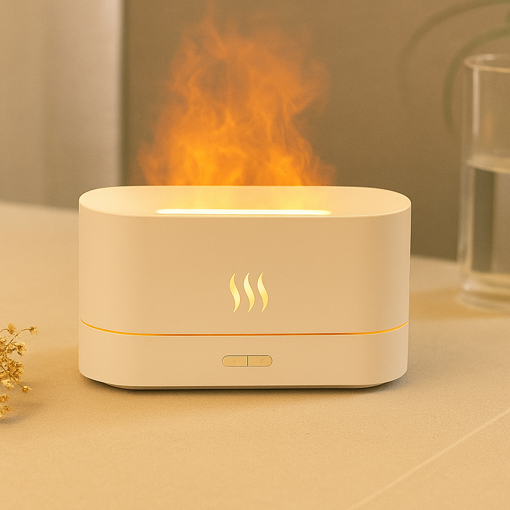 Diffuseur de Flamme LED – Ambiance Relaxante & Aromathérapie FlameZen™